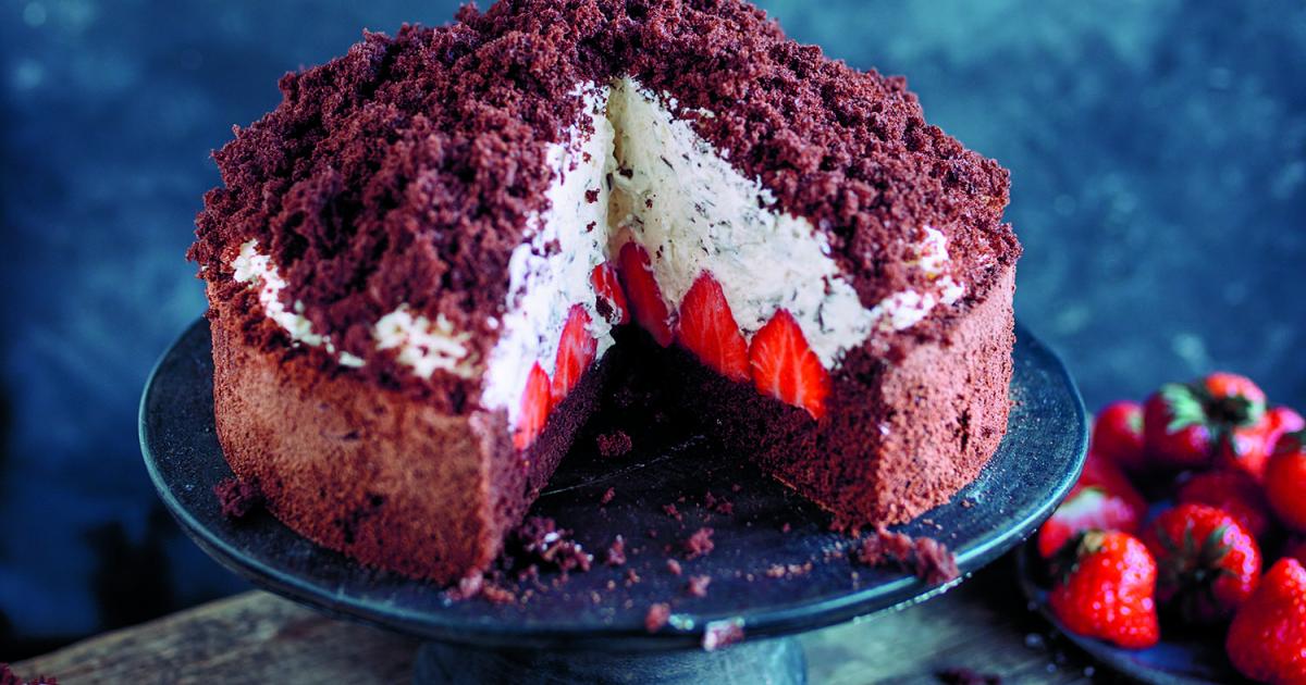 Maulwurftorte mit Erdbeeren von Anna Röpfl