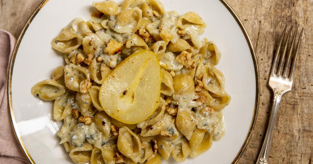 Blitzschnelles Rezept von der Pasta Queen Conchiglie con pera e